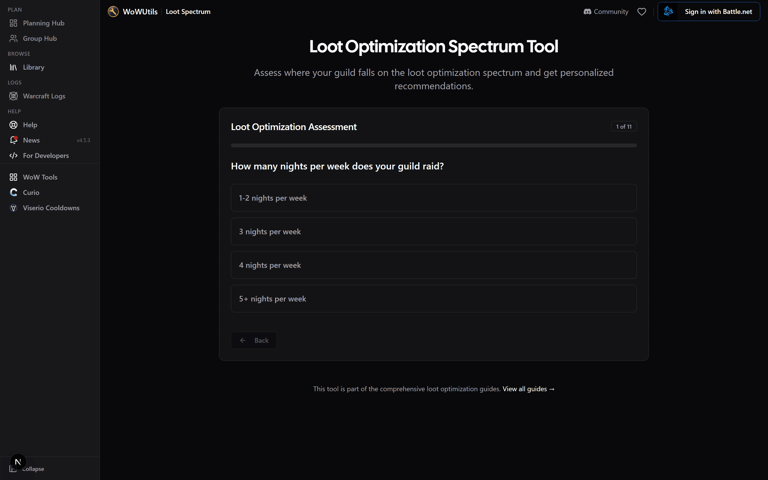 The Loot Spectrum assessment