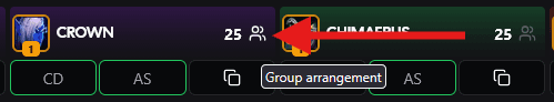 Group Arrangement Dialog