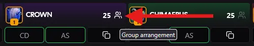 Group Arrangement Dialog