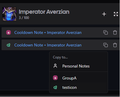 Copy to dropdown