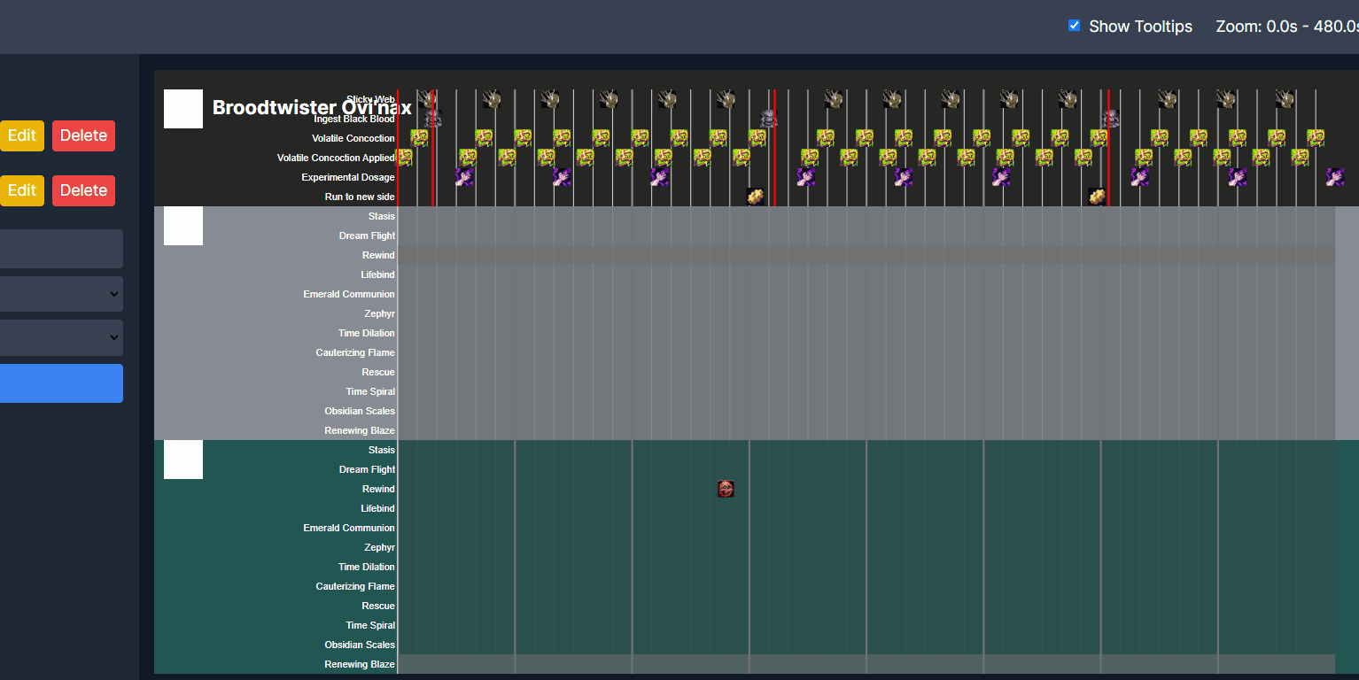 An early boss ability timeline in Viserio