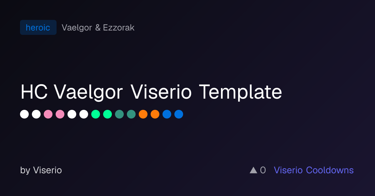 HC Vaelgor Viserio Template: Vaelgor & Ezzorak heroic cooldowns